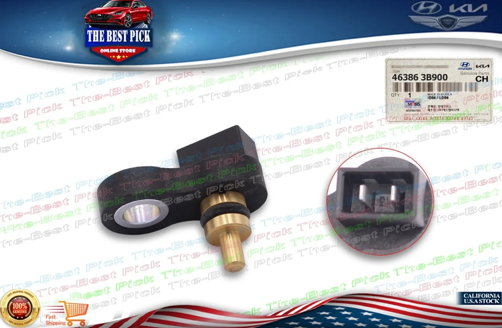 GENUINE AUTO TRANSMISSION OIL TEMPERATURE SENSOR VARIOUS HYUNDAI KIA 463863B900
