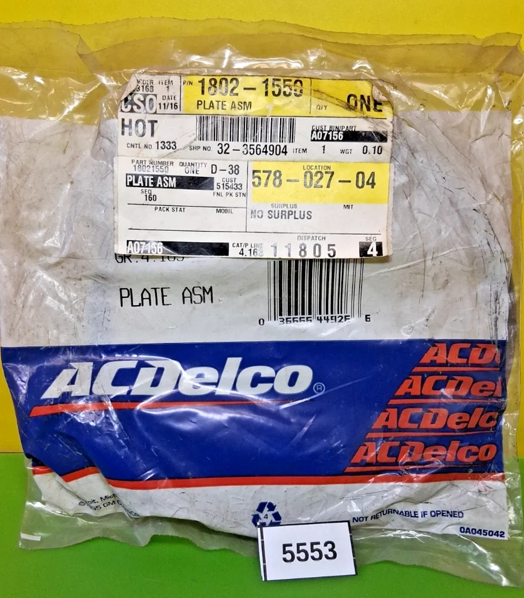 ACDelco 18021550 Transmission Clutch Plate (NOS)