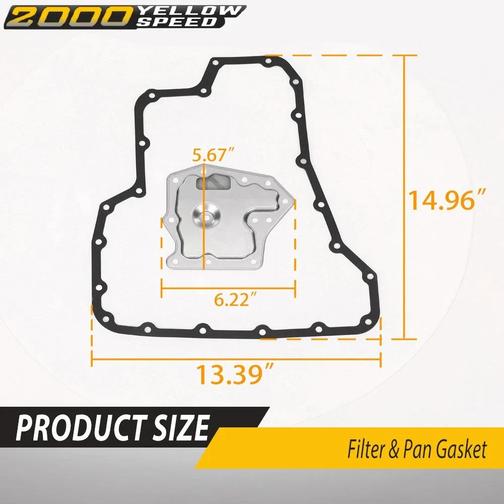 Transmission Filter Oil Pan Gasket Kit 31728-31X01 Fits Nissan Sentra 1991-2006 image 2