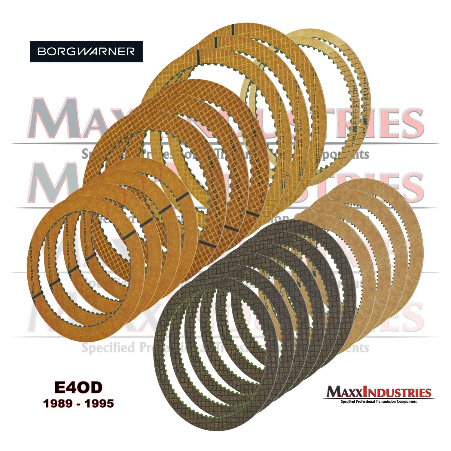 1989-1997 Ford E4OD Friction Clutch Kit BorgWarner B36119E image 2