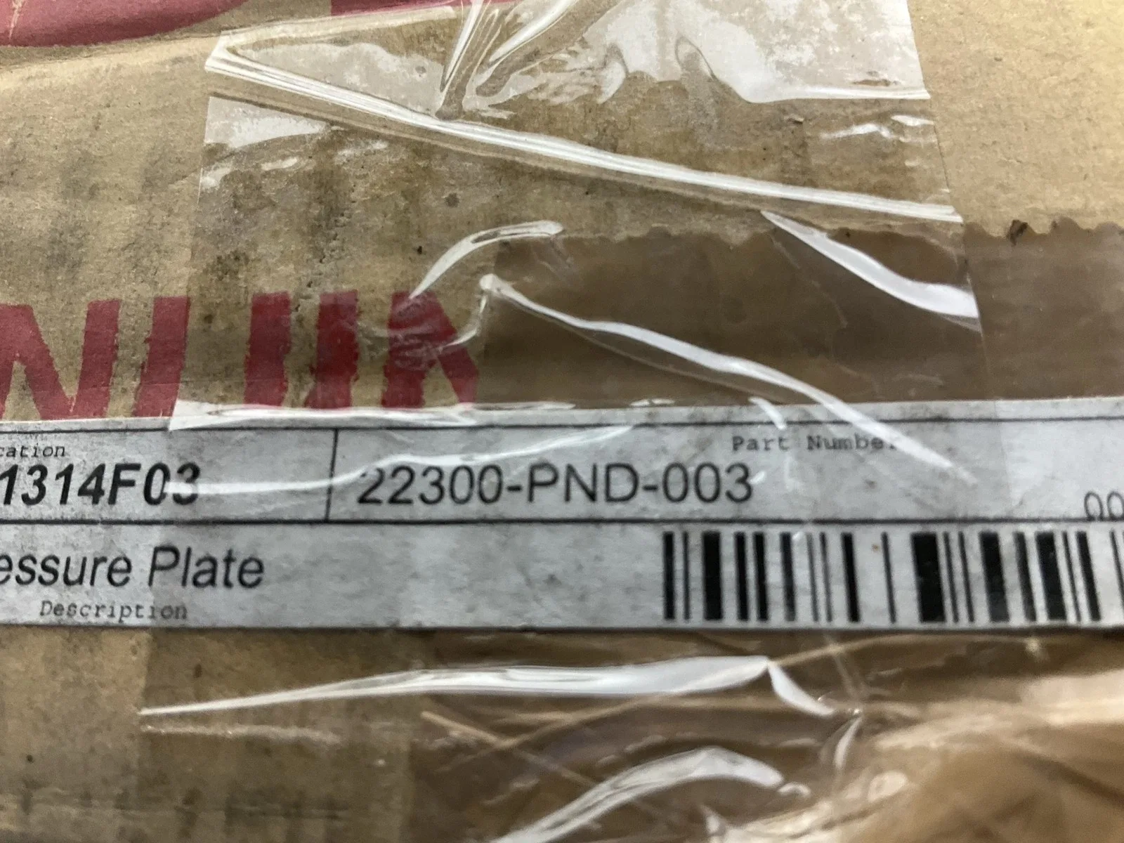 Honda Clutch Pressure Plate 22300-PND-003 OEM image 3