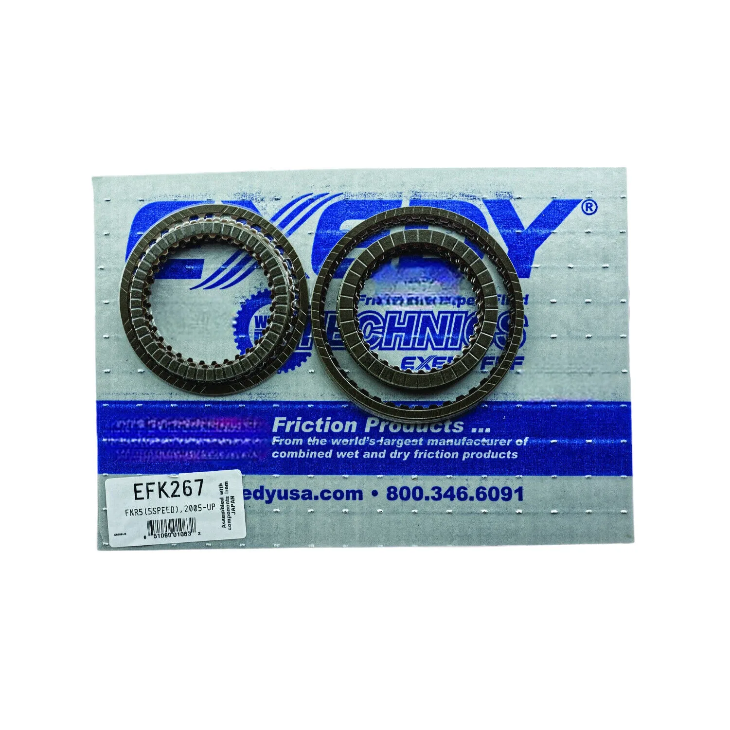Exedy EFK267 Friction Clutch Plate Set for FNR5 / FS5A-EL Transmissions — 2005+