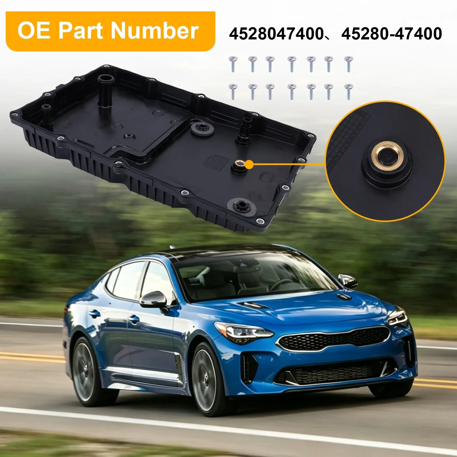 Transmission Oil Pan 4528047400 for Genesis G70 (2019-2024) & Kia Stinger (2018-2023) image 3