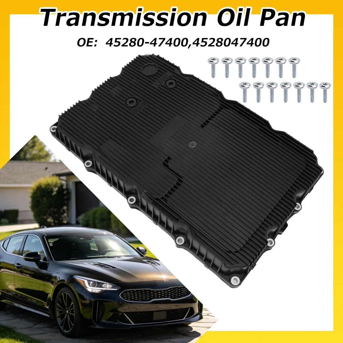 Transmission Oil Pan 4528047400 for Genesis G70 (2019-2024) & Kia Stinger (2018-2023) image 4