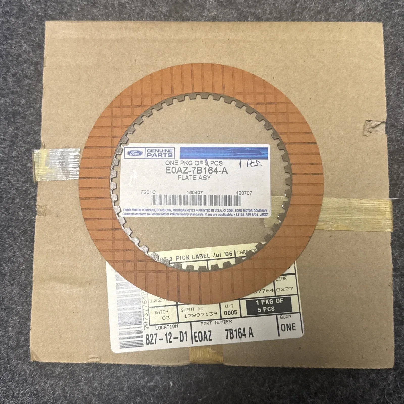 Ford OEM Automatic Transmission Clutch Friction Plate EOAZ-7B164-A image 2