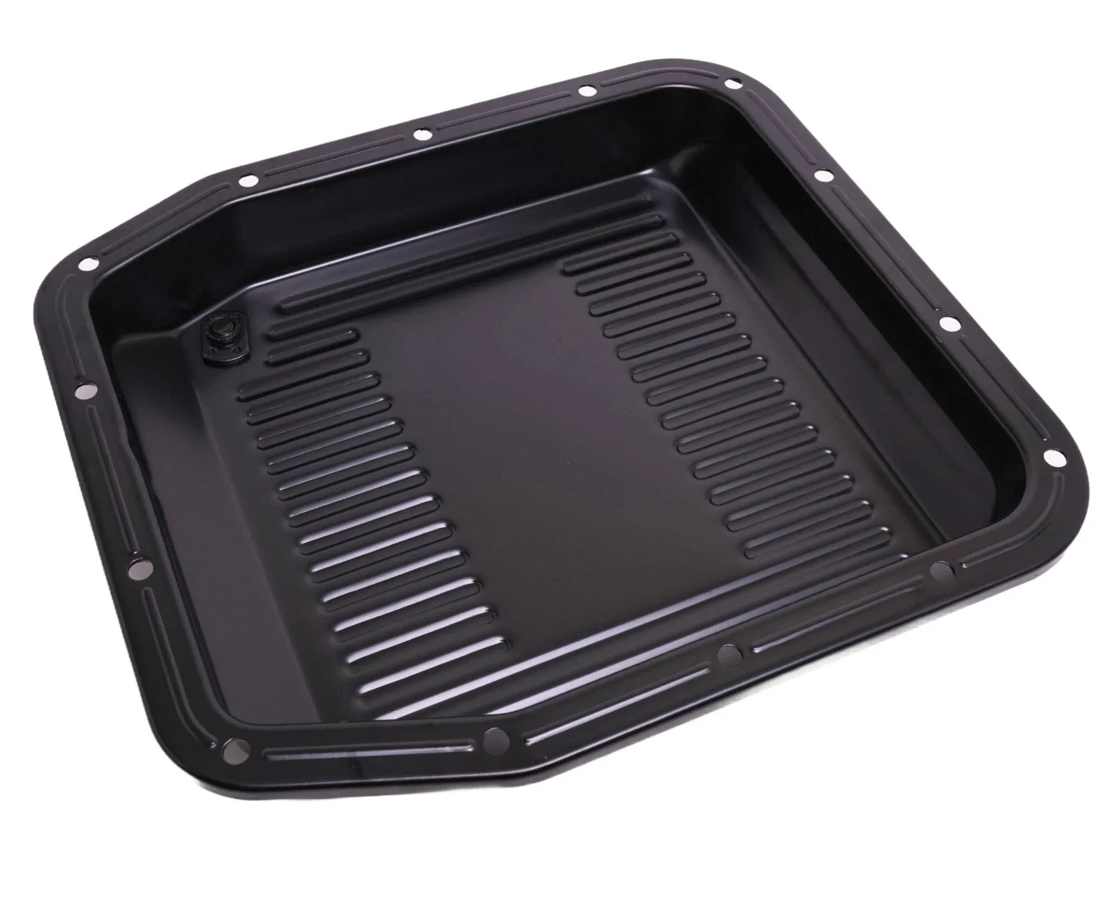Ford AOD Transmission Oil Pan W/ Gasket & Bolts Foxbody Mustang F150 Steel Black image 3