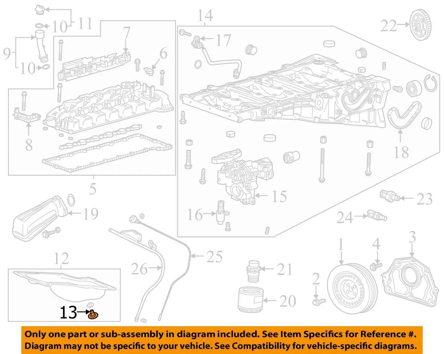 GM OEM Transmission Oil Pan-Drain Plug 24233099