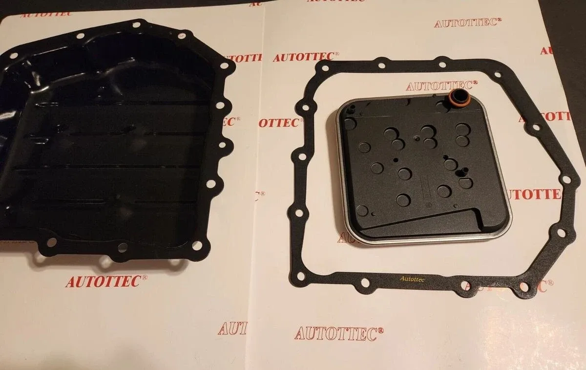 A604 Transmission Oil pan & OIL Pan Gasket FIBER  & Filter 89-up image 2
