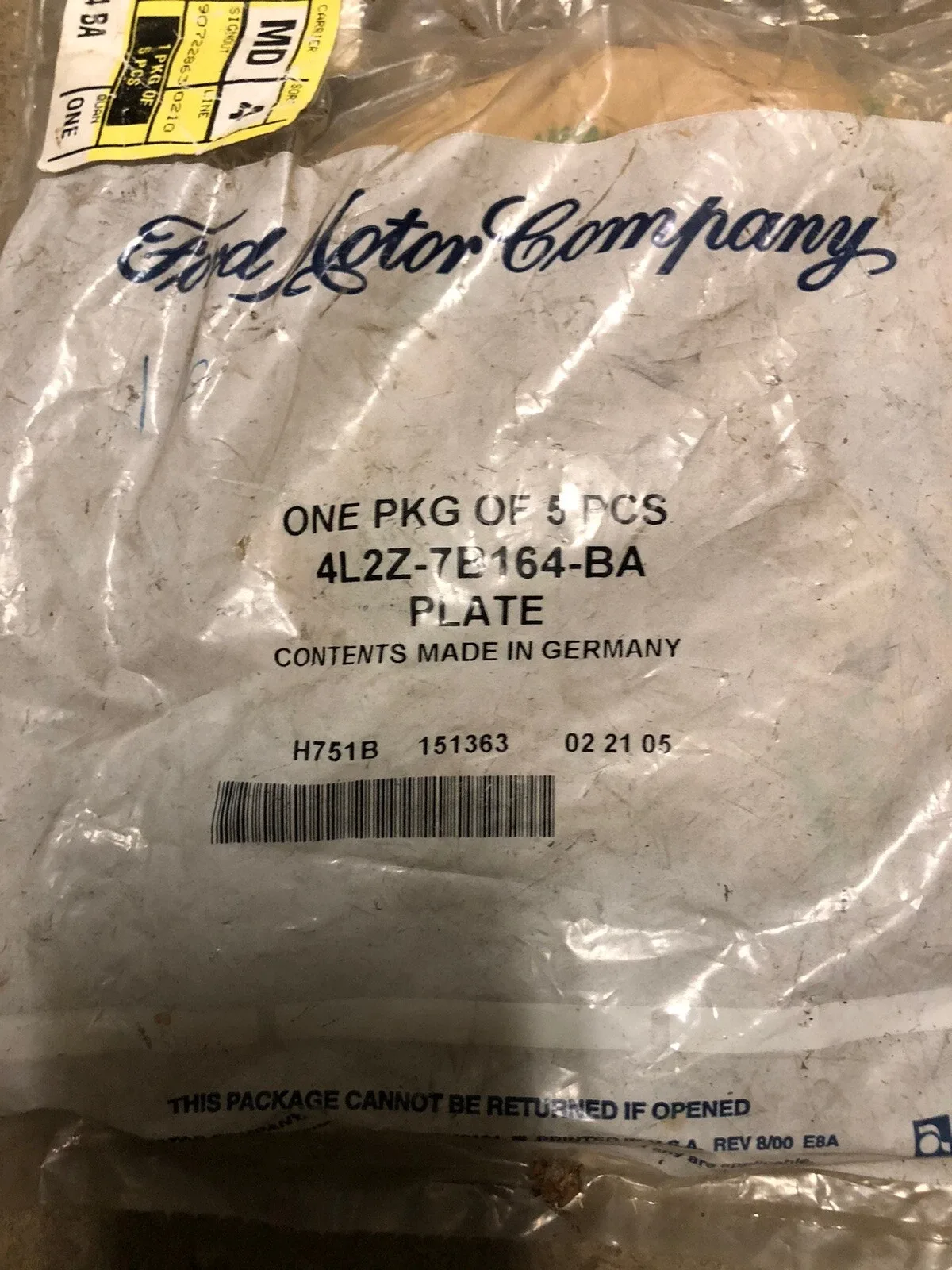 Ford 5R55S Clutch Plate Set (5 pcs) — MPN 4L2Z-7B164-BA