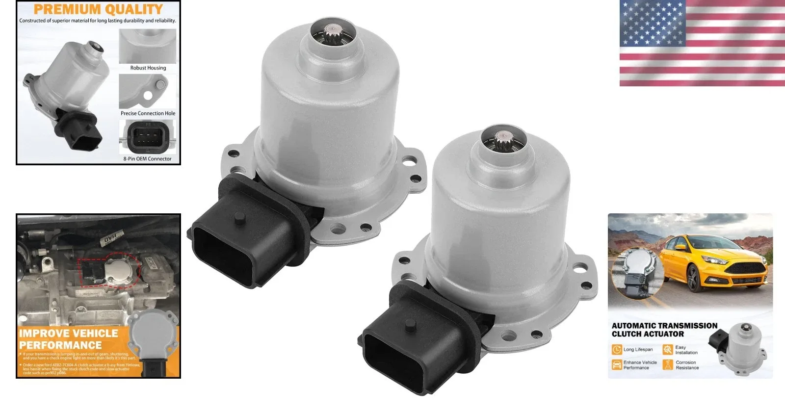 2011-2019 Ford PowerShift Clutch Actuator Kit (2pcs) image 2