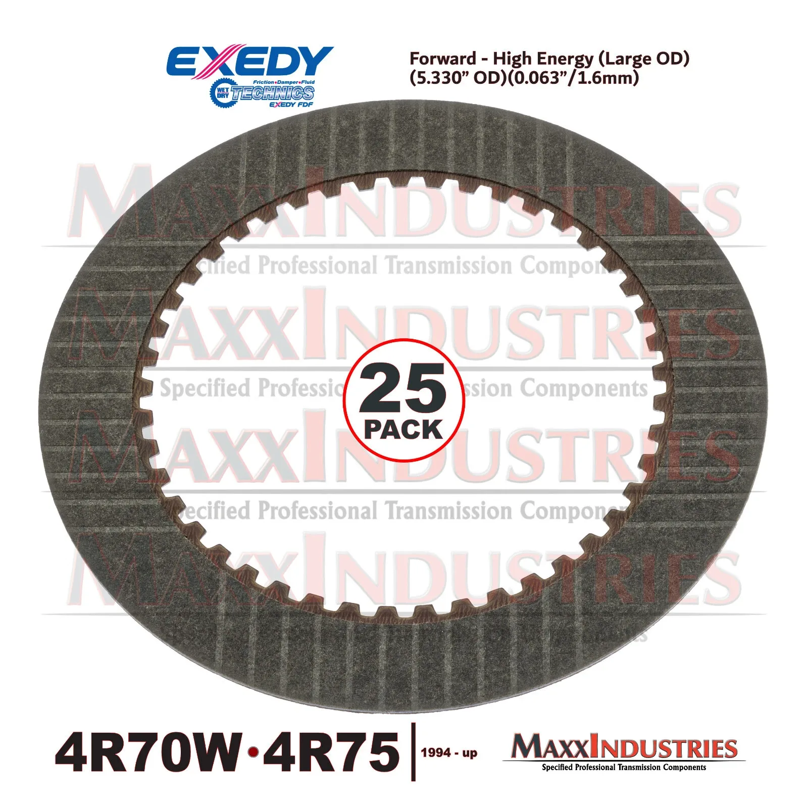 AODE / 4R70W / 4R75 Forward Clutch Plates DAF50150 - Exedy OEM-Engineered image 3