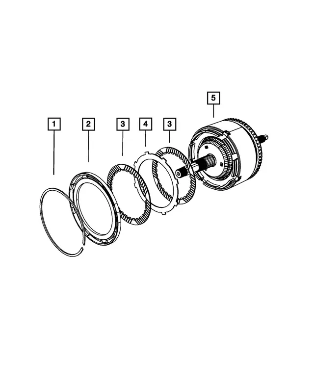 Mopar Overdrive Clutch Plate 04659053AA image 2