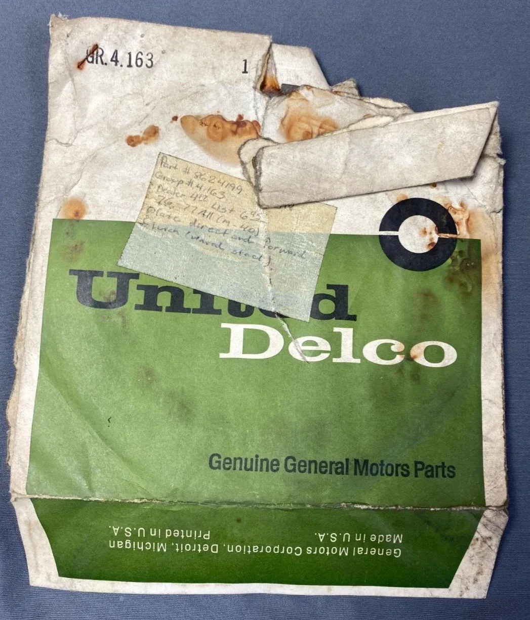 1976–1977 GM Delco Clutch Plates 8624199 (NOS)