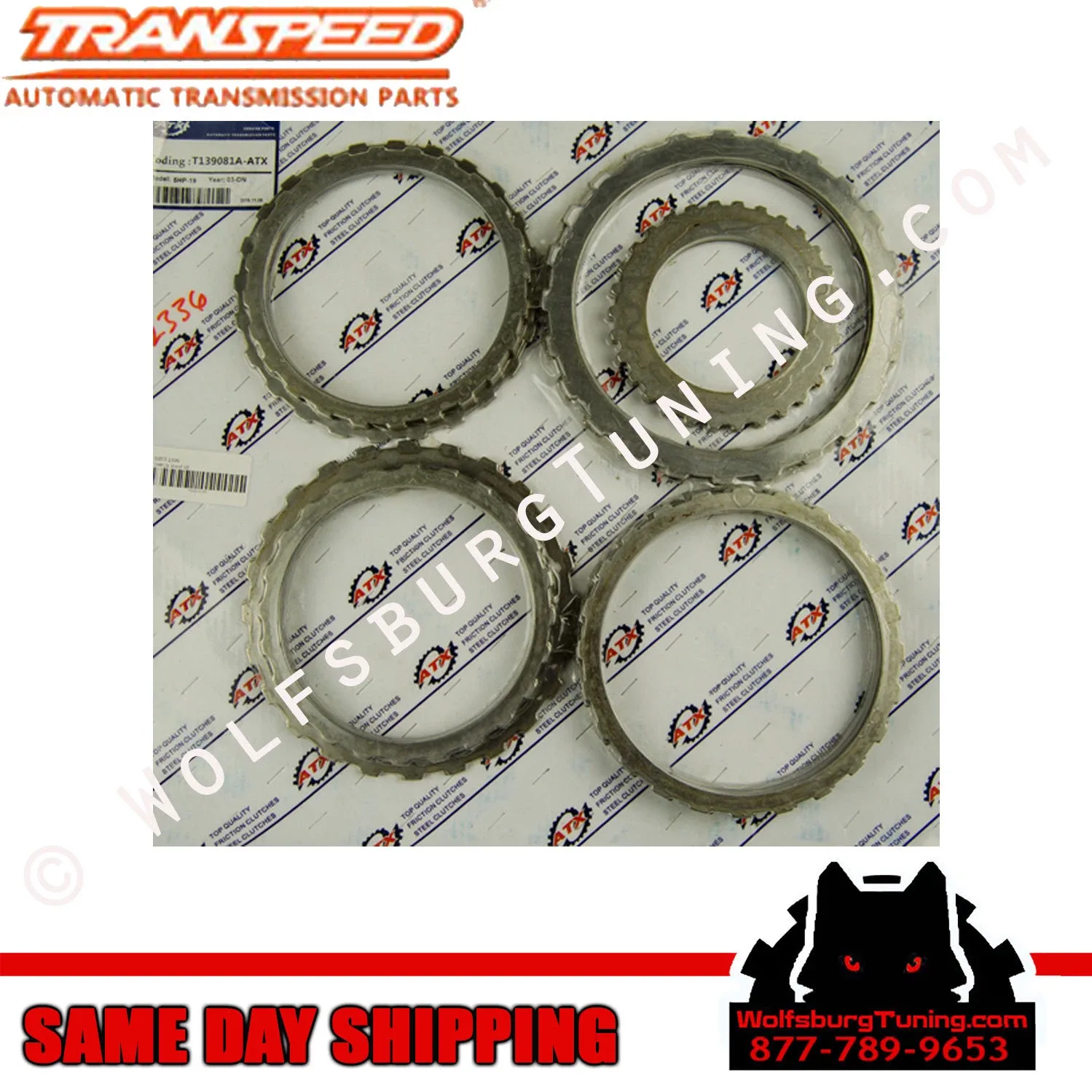 1996-2006 VW/Audi 01V ZF 5HP19 Steel Clutch Plate Kit — 5HP19F