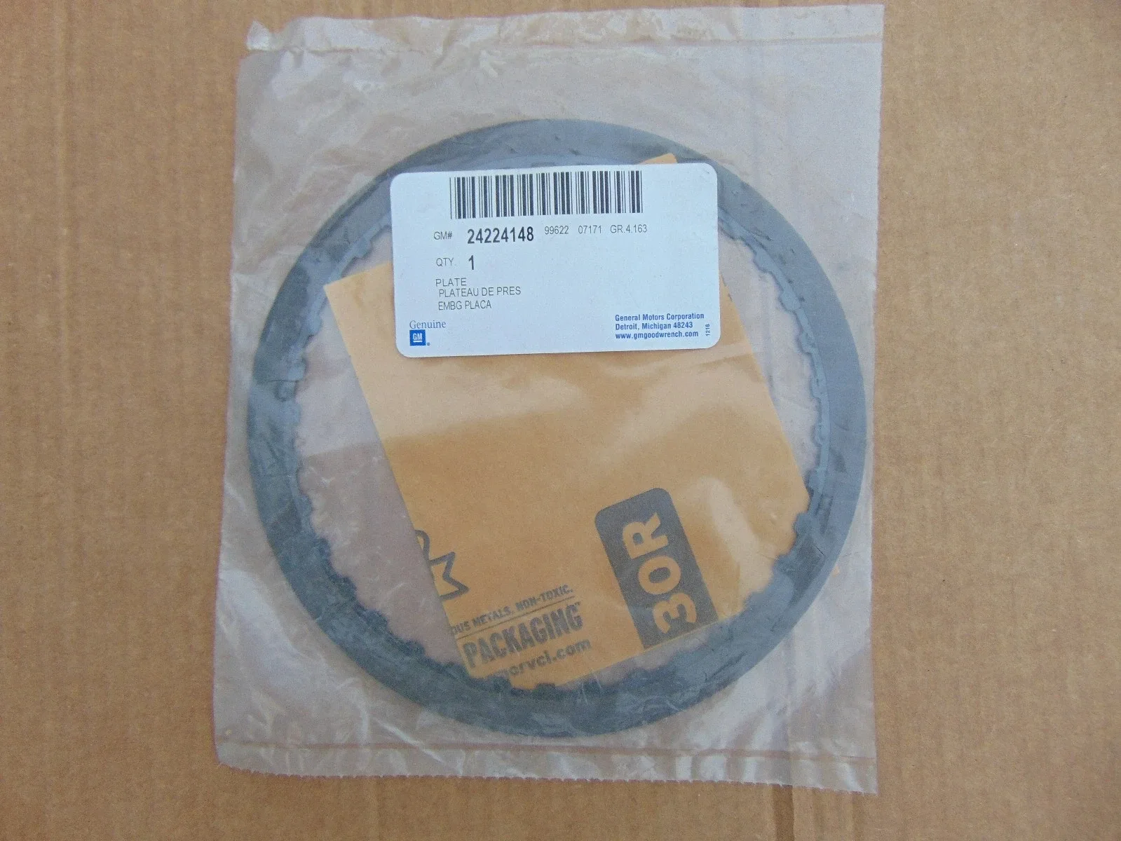 Chevrolet Tahoe Avalanche Yukon Automatic Transmission Clutch Plate MPN 24224148