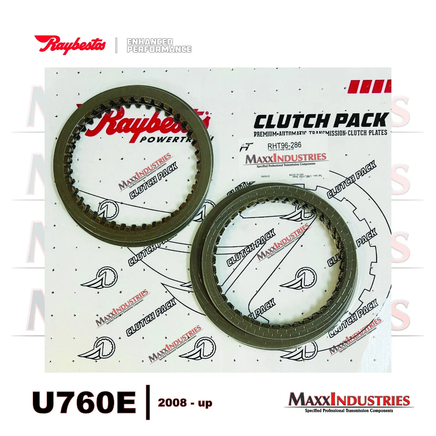 U760E Transmission Rebuild - HT Friction Clutch Pack 2008-ON Raybestos RHT96-286 image 2