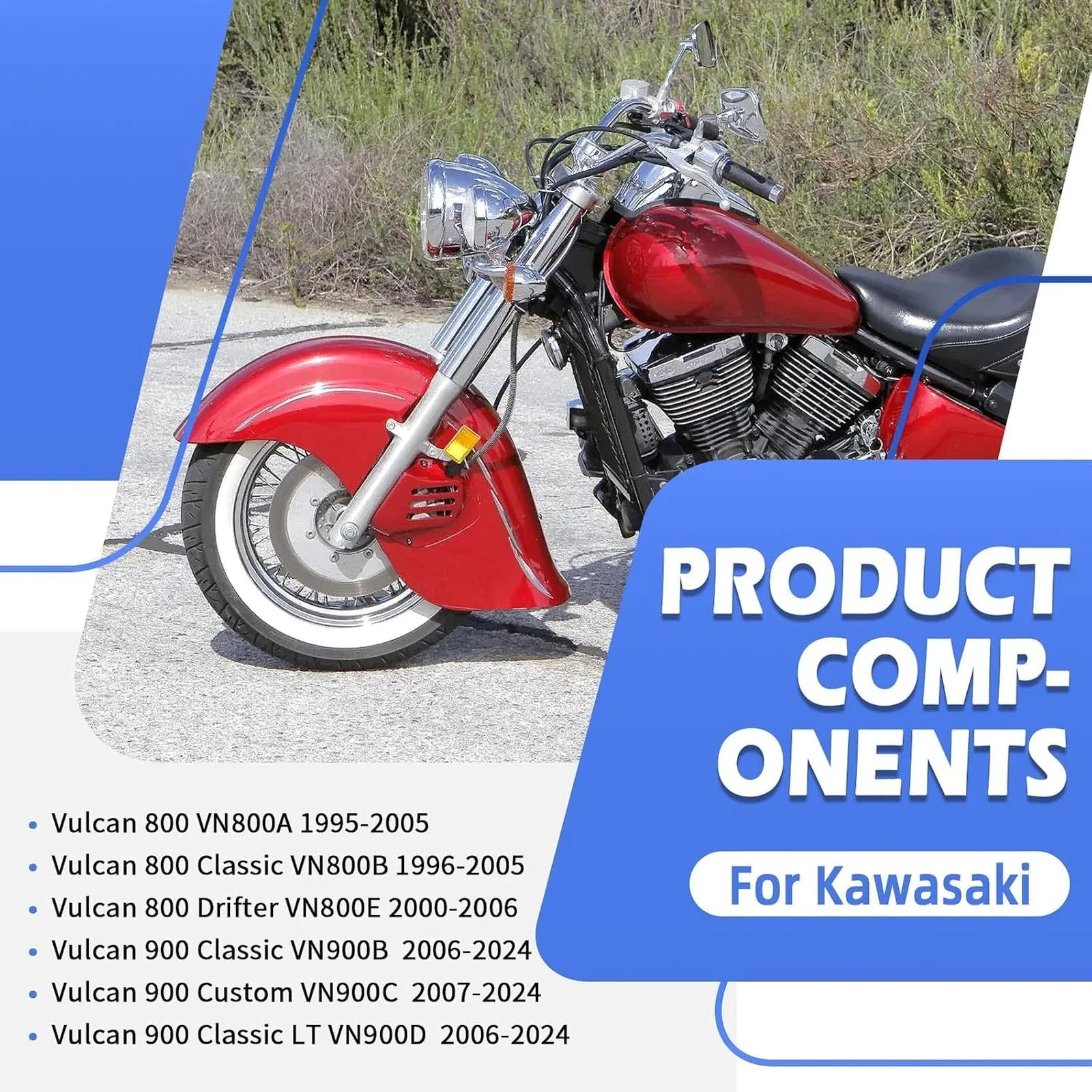 Clutch Friction Steel Plate Set For Kawasaki Vulcan 800 900 VN800 VN900 1995 image 3