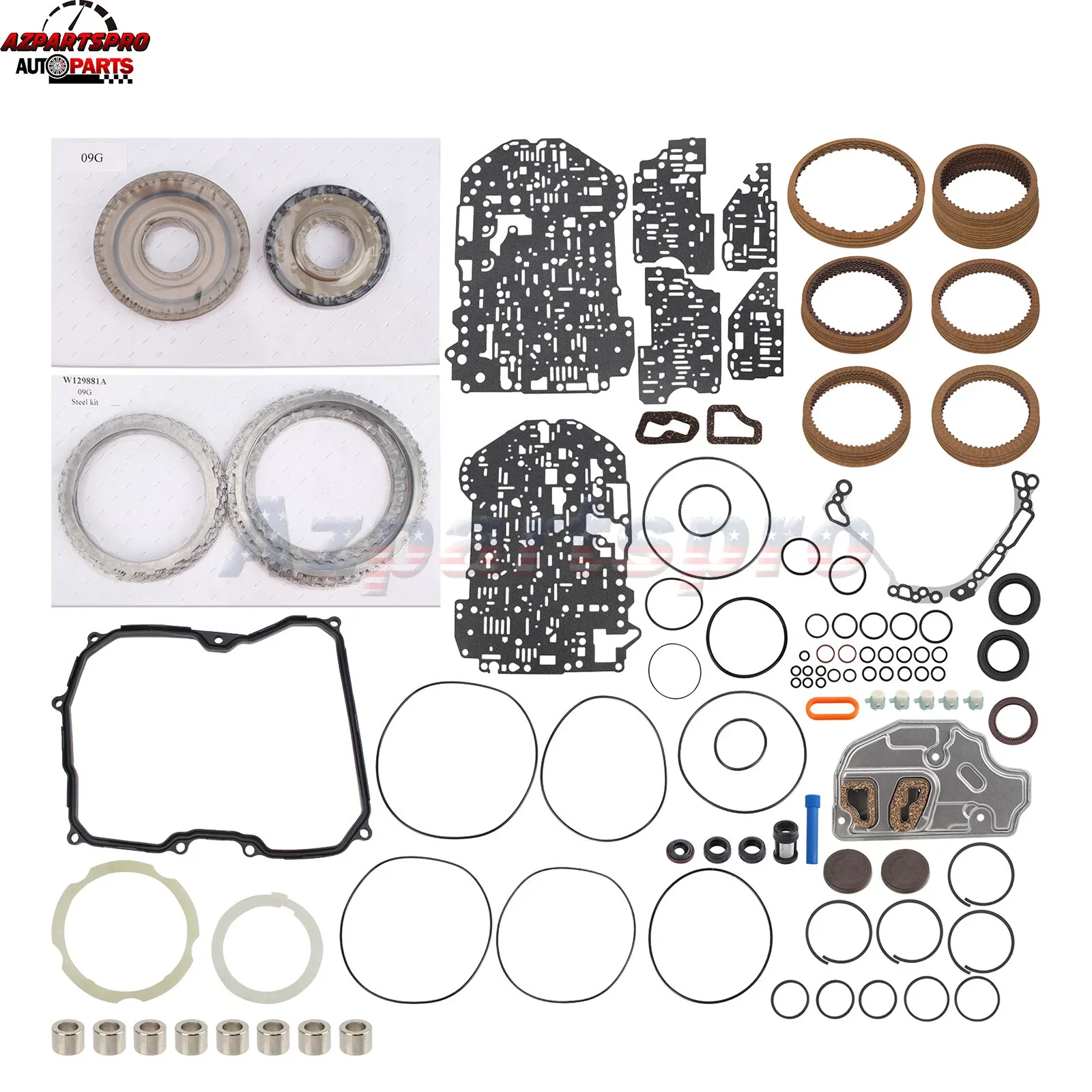 VW 09G TF60SN Transmission Master Kit T12900D by Azpartspro