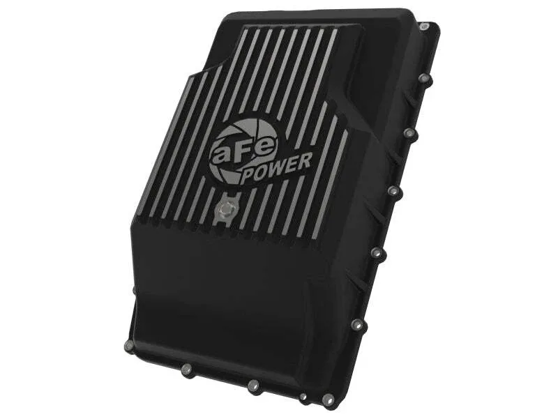 aFe Fits 17-24 Ford F-150 10R60/10R80 Pro Series Rear Transmission Pan Black w/