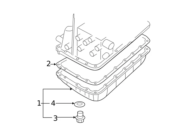 Genuine Nissan Transmission Oil Pan 31390-1XF01 image 3