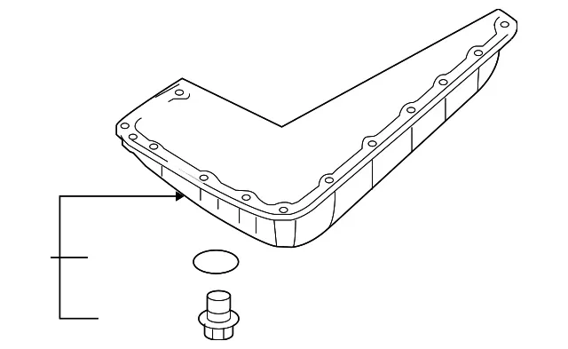Genuine Nissan Transmission Oil Pan 31390-1XF01