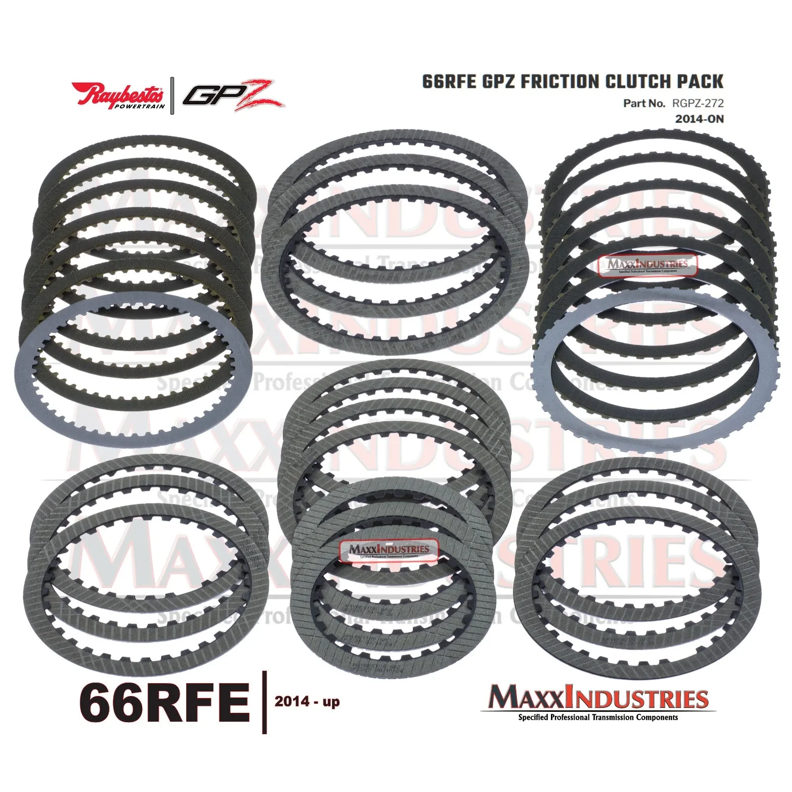 2014-2018 Ram 1500 66RFE Friction Clutch Plate Set RGPZ-272 image 2