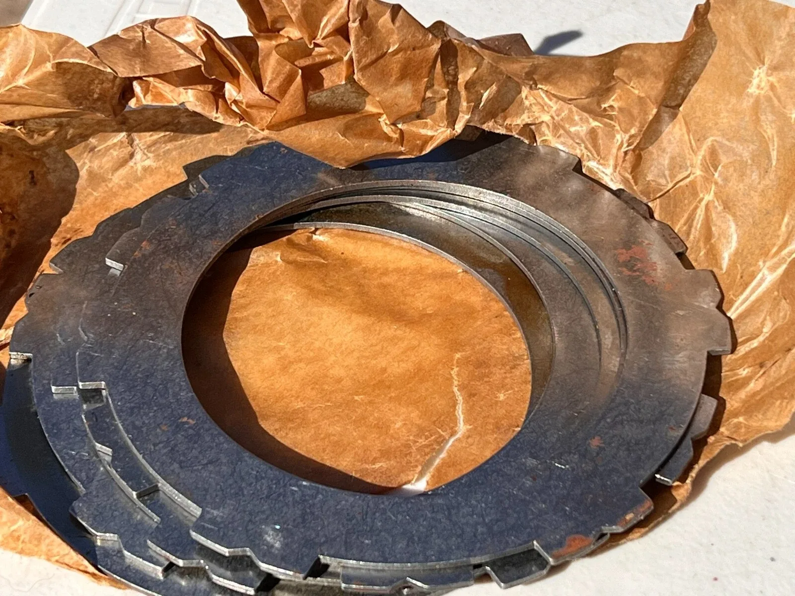 1952-1955 Chevrolet Powerglide Reverse Clutch Plates 3703210 3713694 image 3