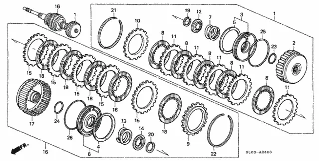 2002-2005 Acura NSX Second Clutch Plate A 22643-PR0-003