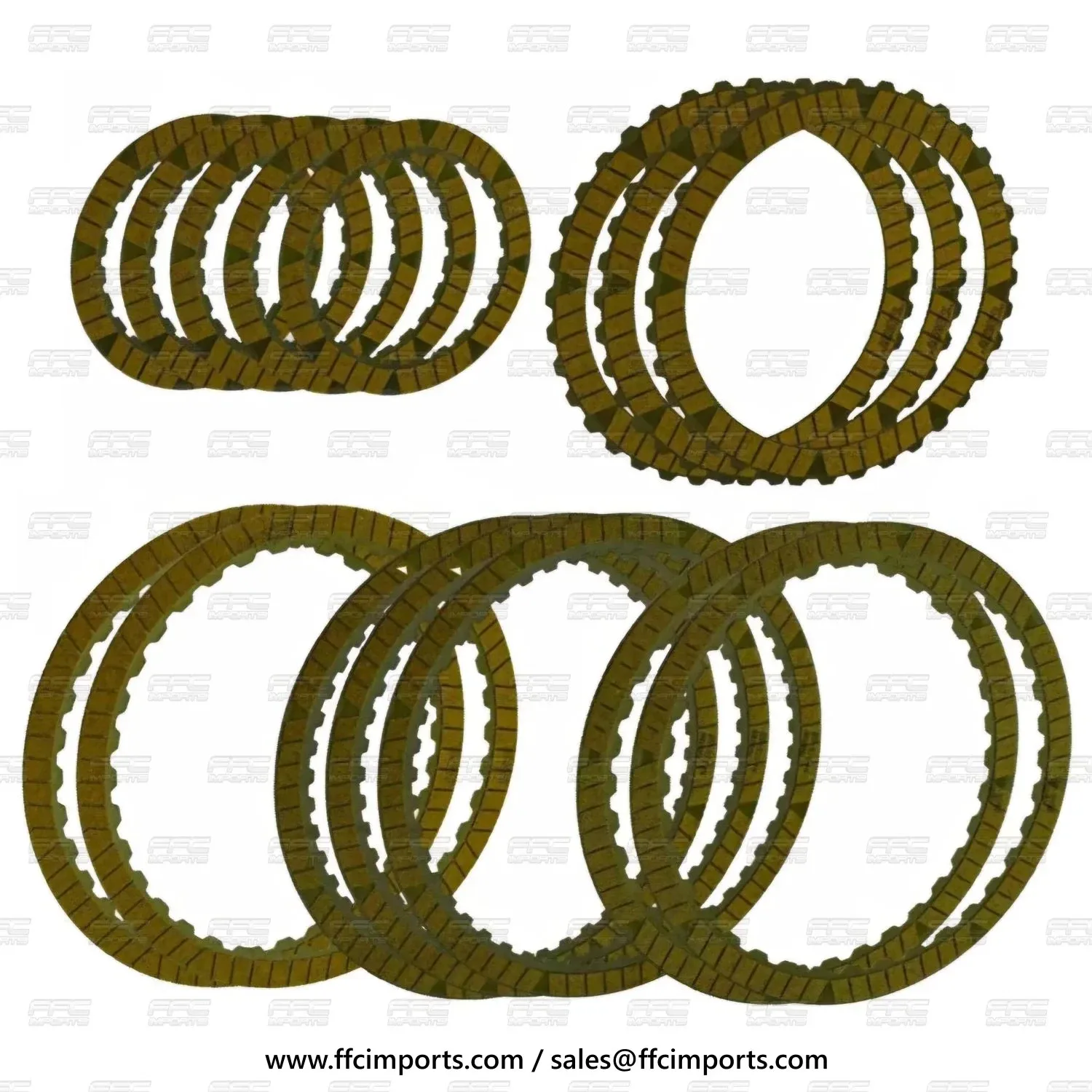 2013+ Ford Escape 6F35 Friction & Steel Clutch Plate Kit — 204752A / 204753A image 2