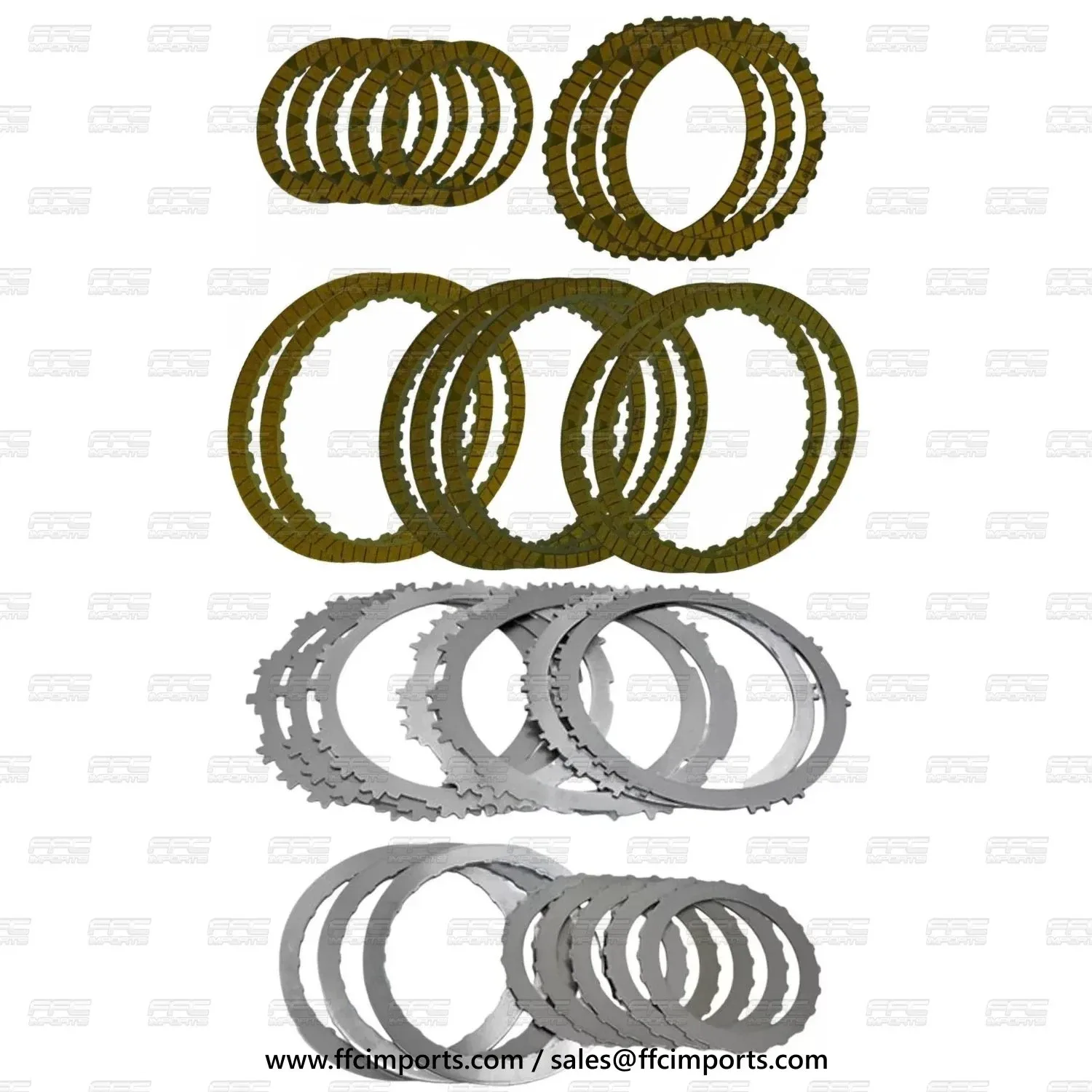 2013+ Ford Escape 6F35 Friction & Steel Clutch Plate Kit — 204752A / 204753A