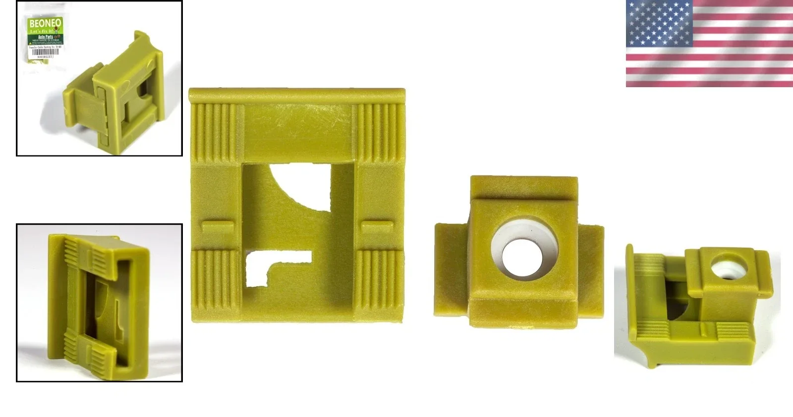 Ford Transmission Shift Linkage Repair Kit - 2PCS Cable Bushing Clips image 2