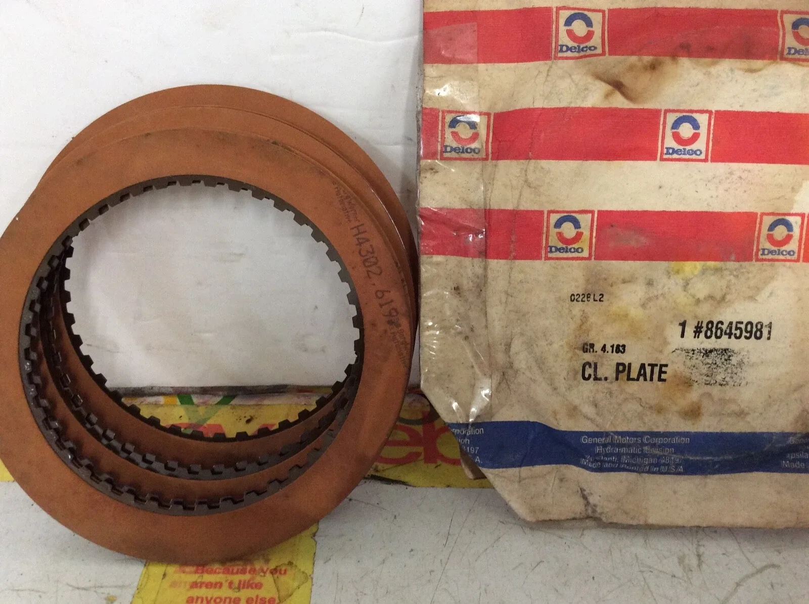 1997-up GM 4T65E Clutch Plate Kit 8645981 / MPN 84570G (5 pcs) image 2