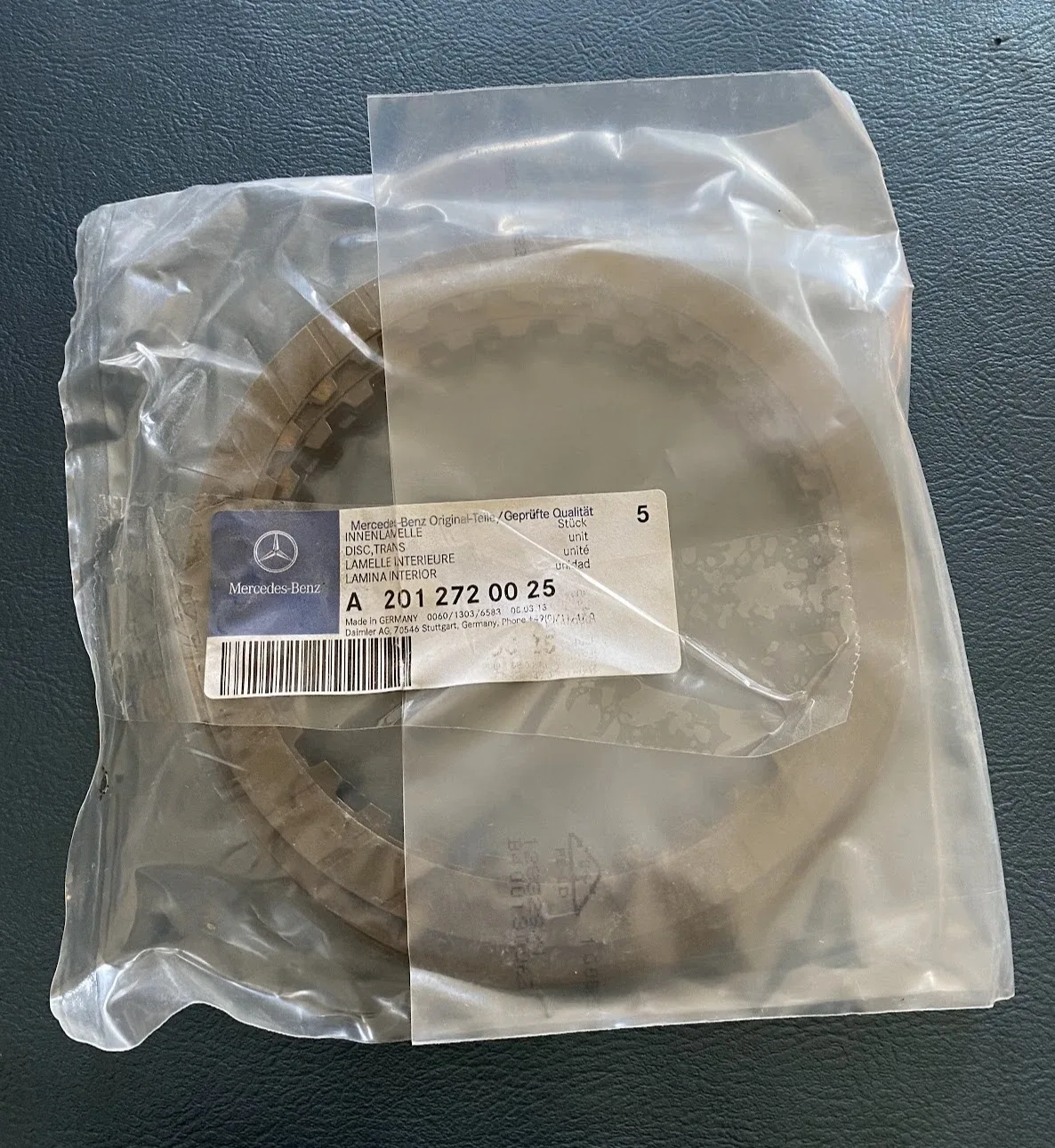 Mercedes-Benz Automatic Transmission Clutch Plate 201-272-00-25 image 3