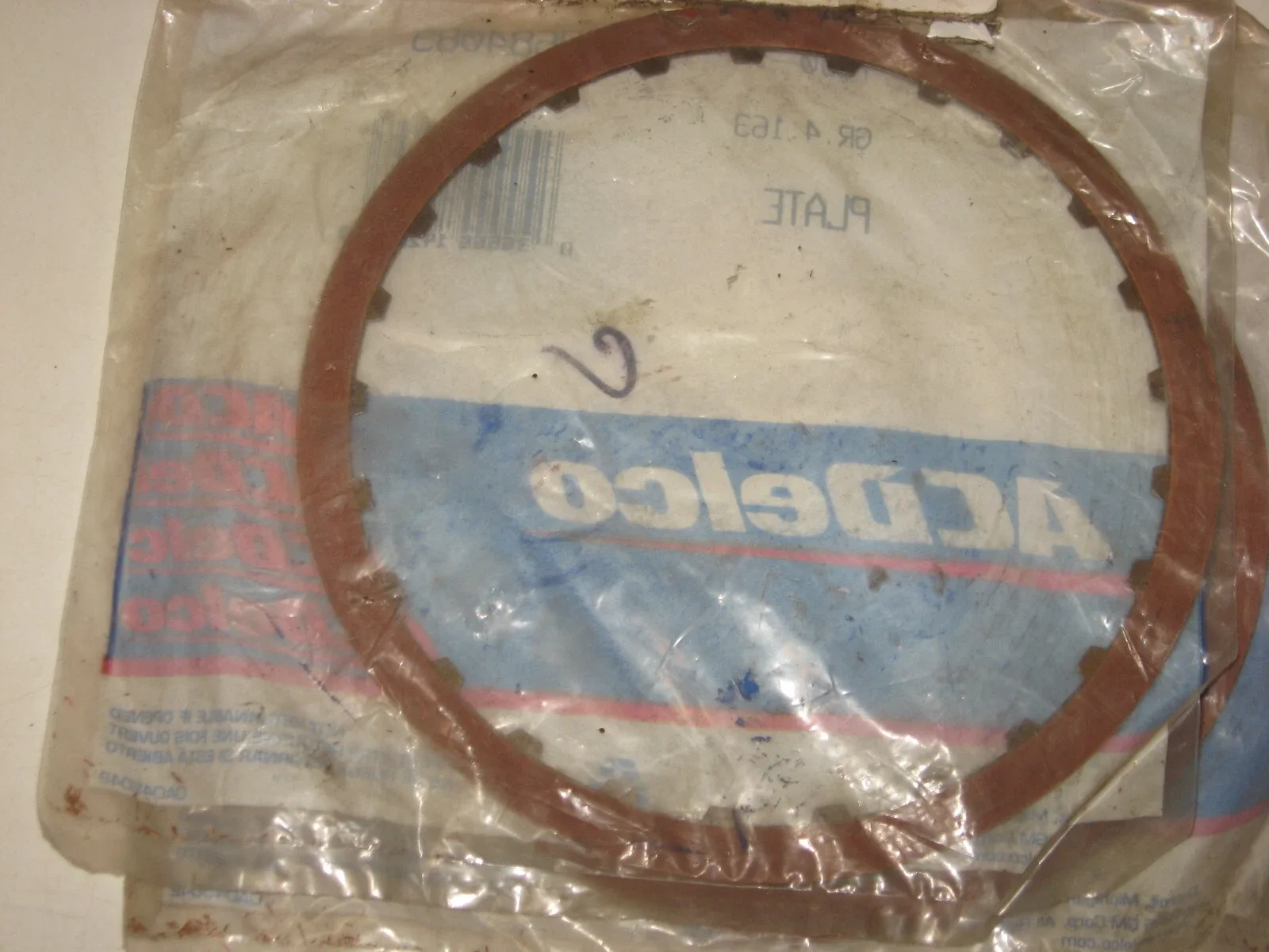 ACDelco Transmission Clutch Plate 8684089