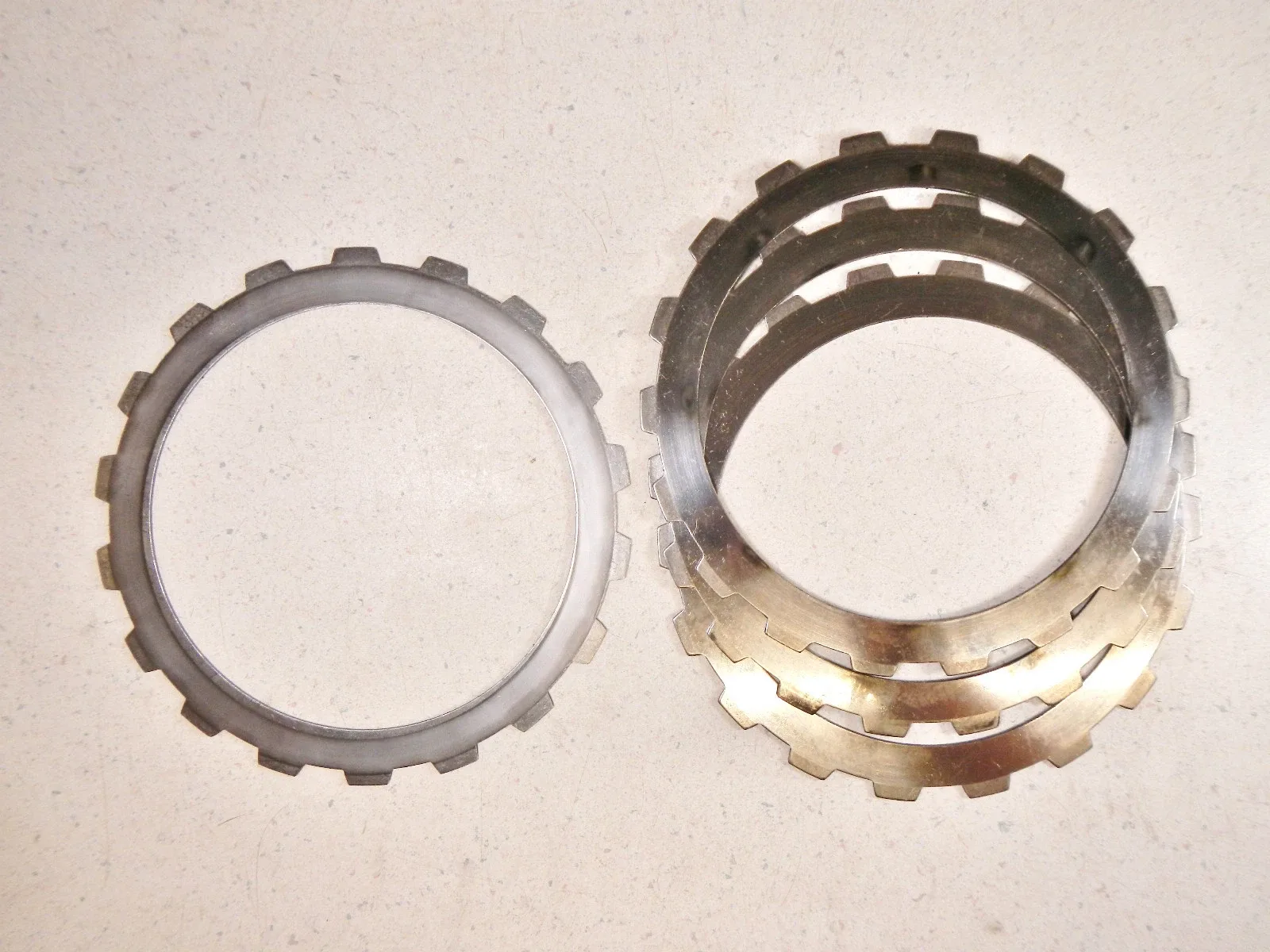 1977 Ford C6 335 Reverse Clutch Steel Disks Rings Plates image 2