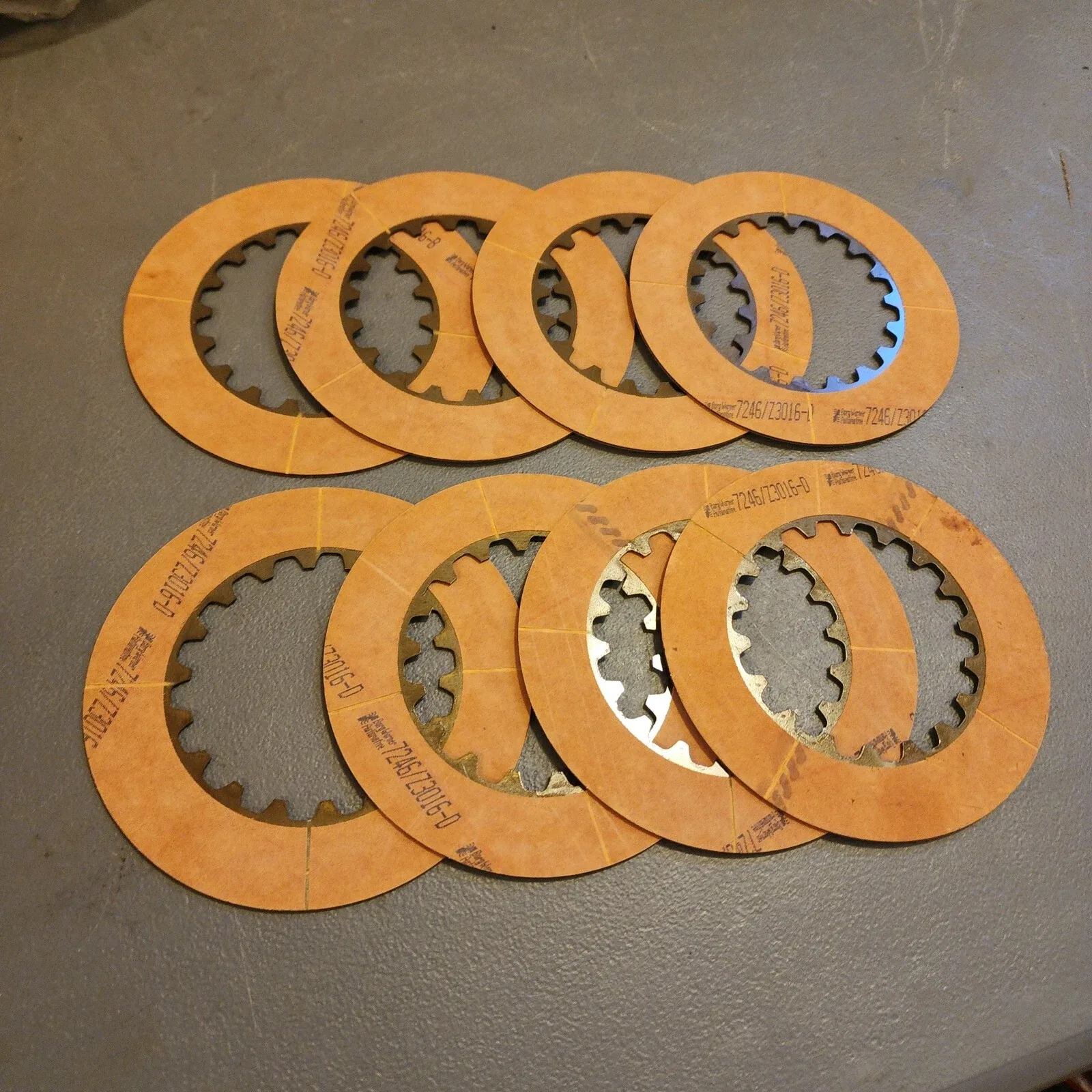 BorgWarner Clutch Plate 7246/Z3016-D (set of 8)