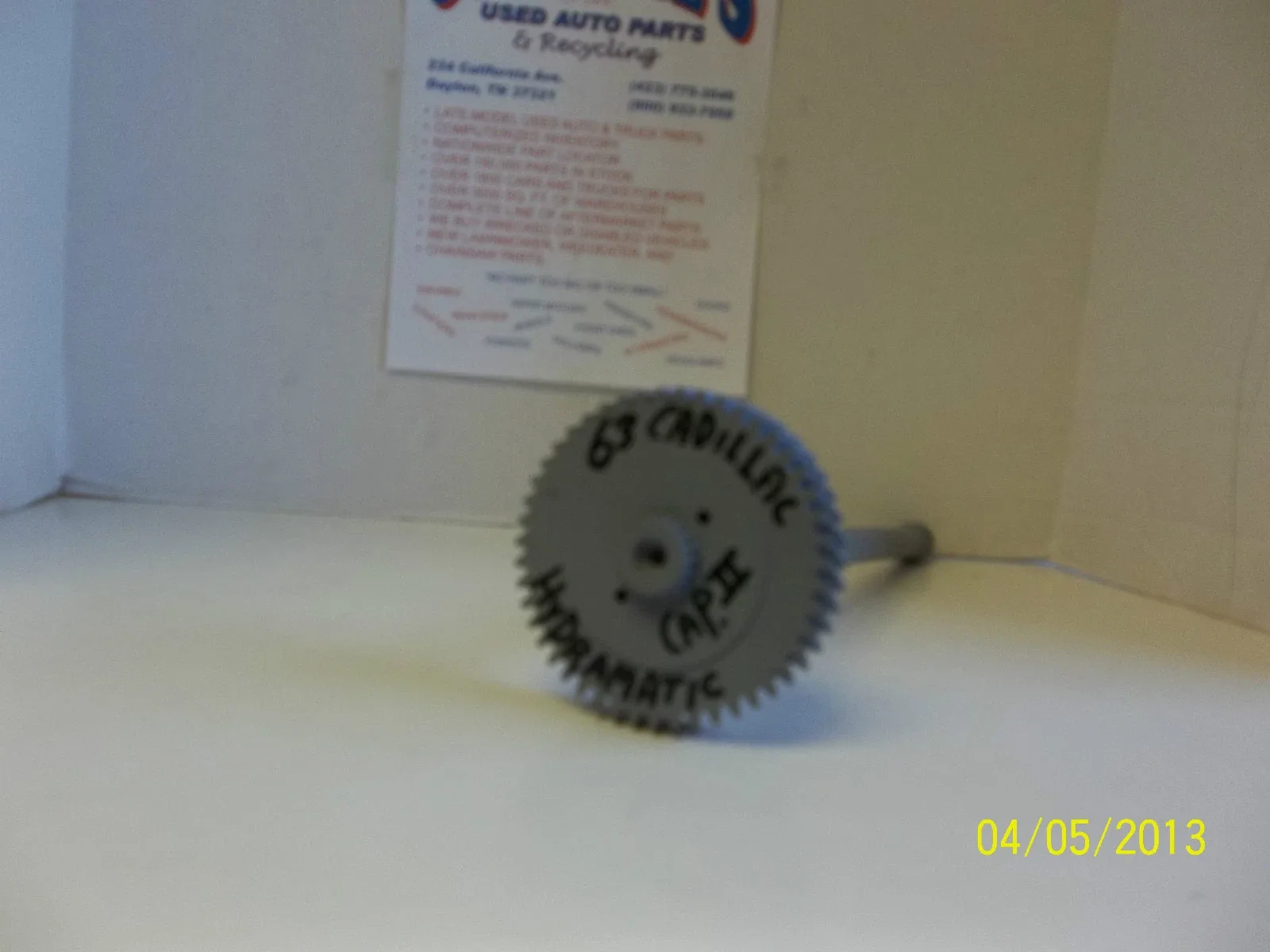 1961-1964 Cadillac DeVille Hydromatic Transmission Input Shaft EF0036/CAP2 image 2
