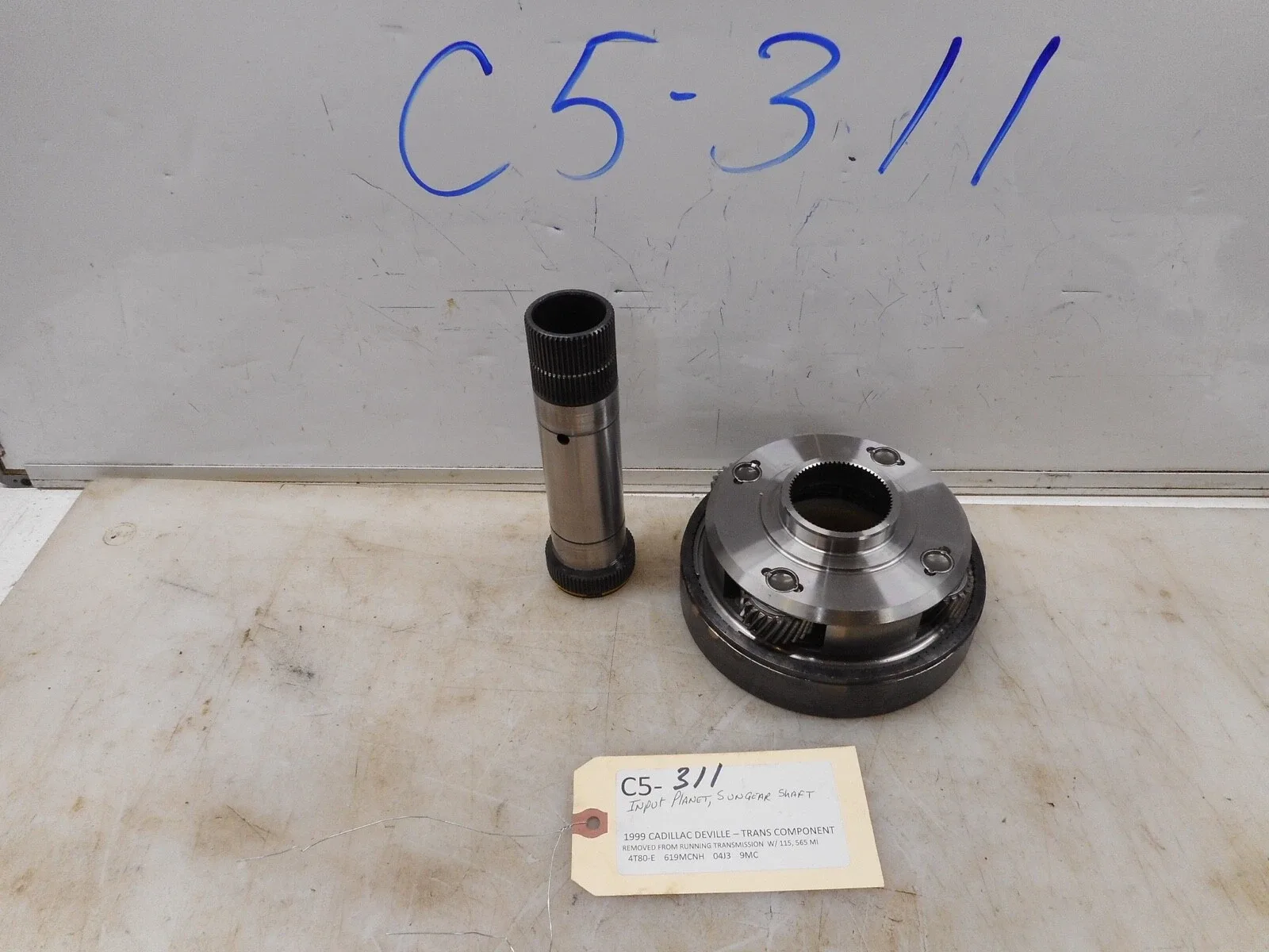 1999 Cadillac DeVille Input Planet/Sun Gear Shaft image 4