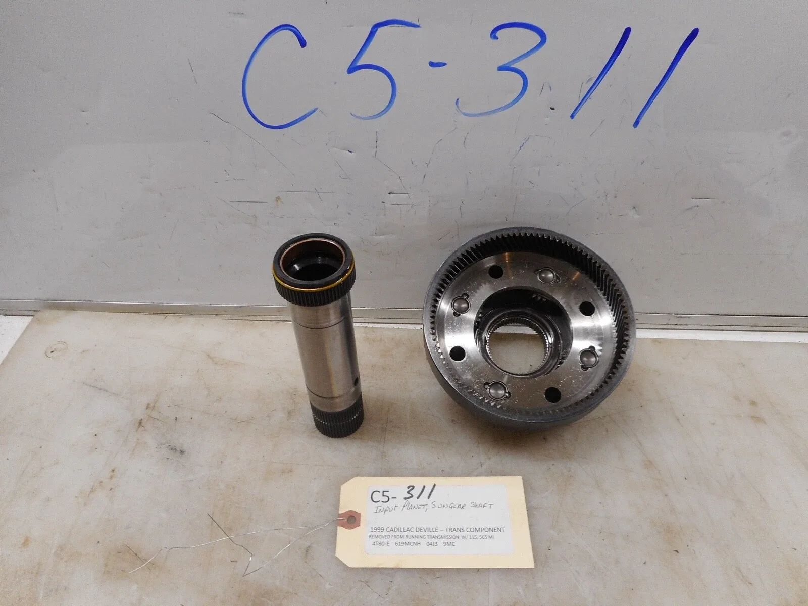 1999 Cadillac DeVille Input Planet/Sun Gear Shaft