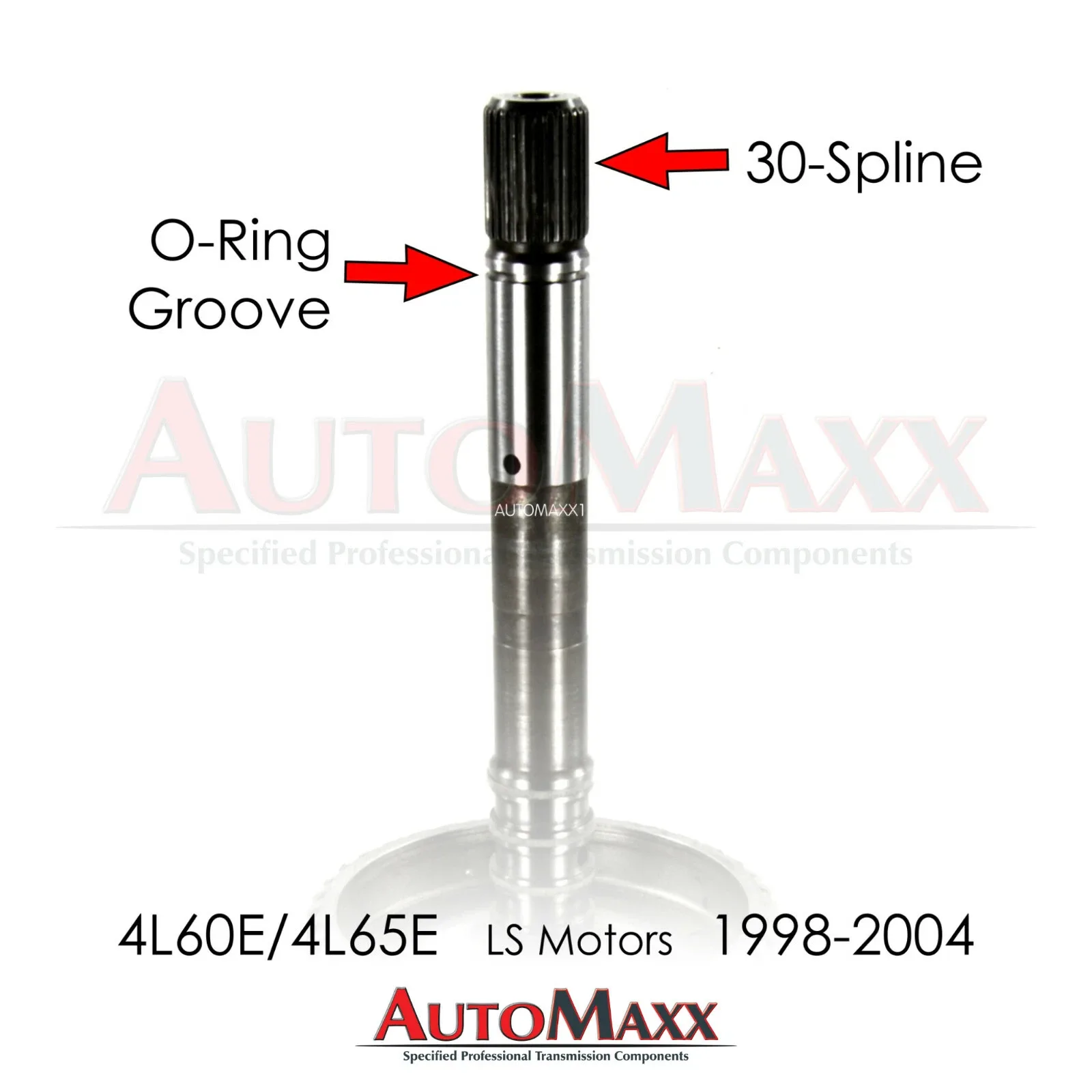 1998-2004 4L60E/4L65E Transmission Input Drum with Shaft 30 Spline — AutoMaxx1 74554GK image 2