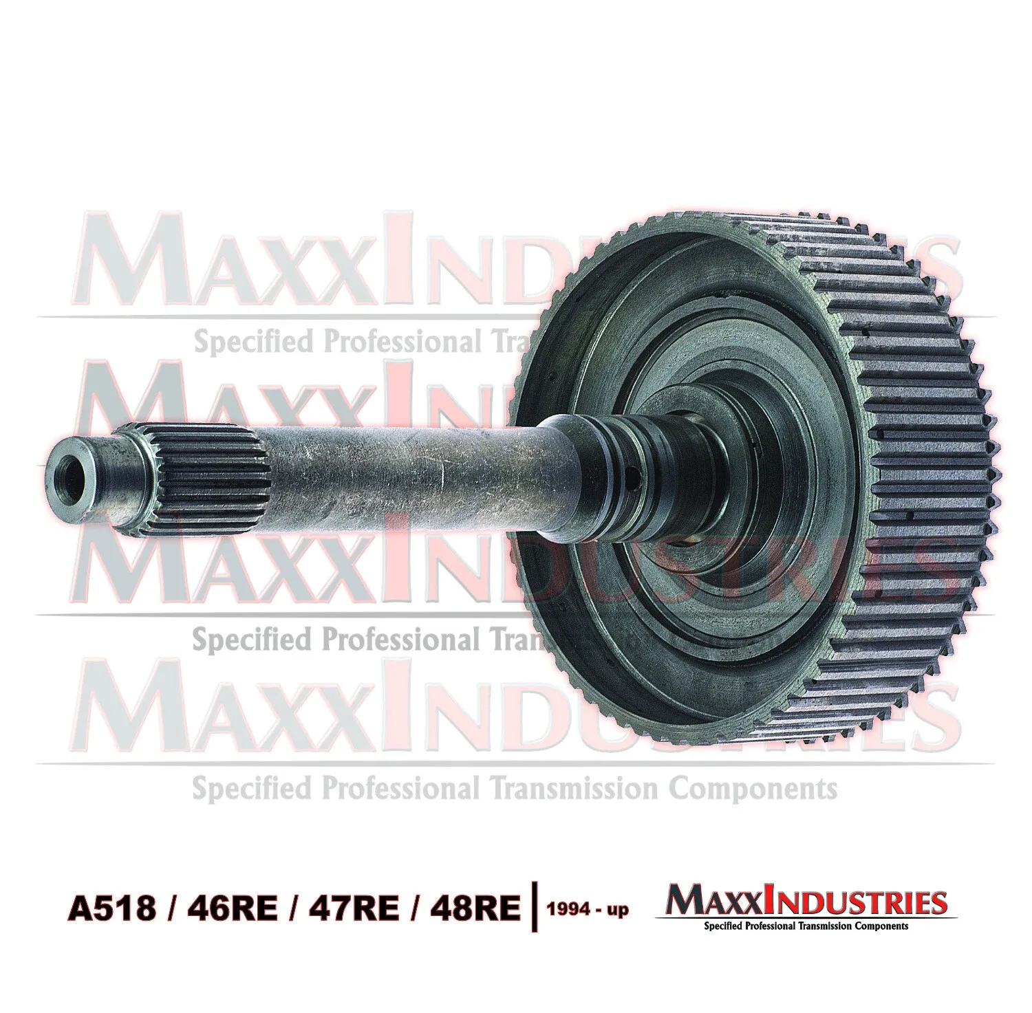 1994-up Dodge Ram A518/A618/47RH/48RE Input Shaft with Direct Clutch Hub - 22554BBK image 3