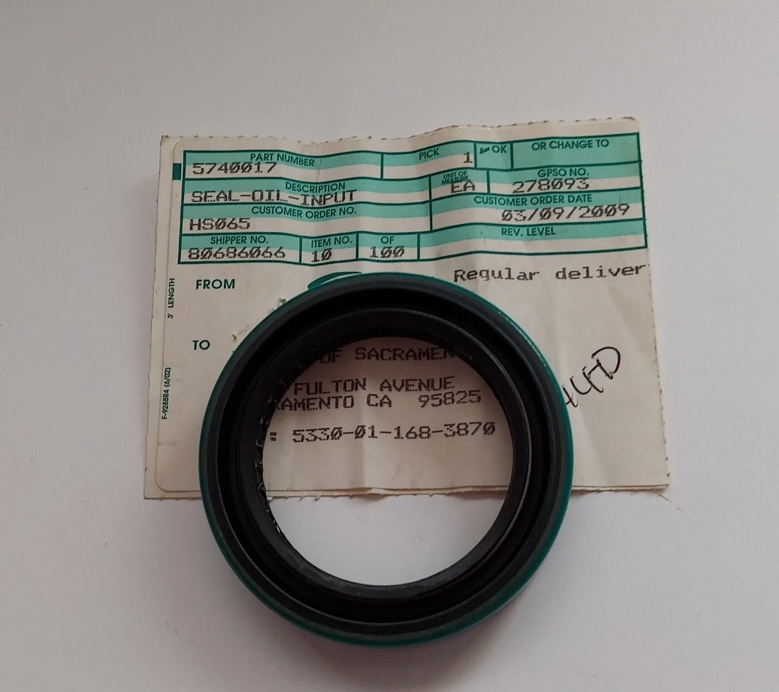 HUMMER H1 Input Shaft Seal Transfer Case to Transmission MPN 5740017 image 2