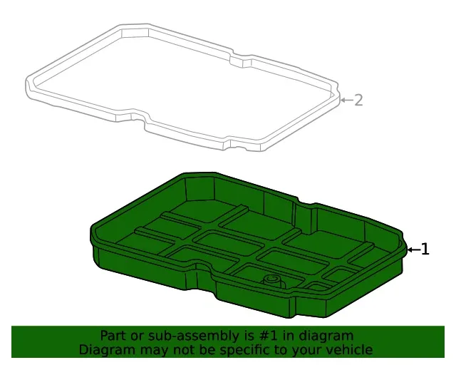 Genuine Mercedes-Benz Trans Pan 126-270-10-12 image 3