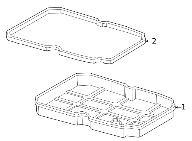 Genuine Mercedes-Benz Trans Pan 126-270-10-12 image 4