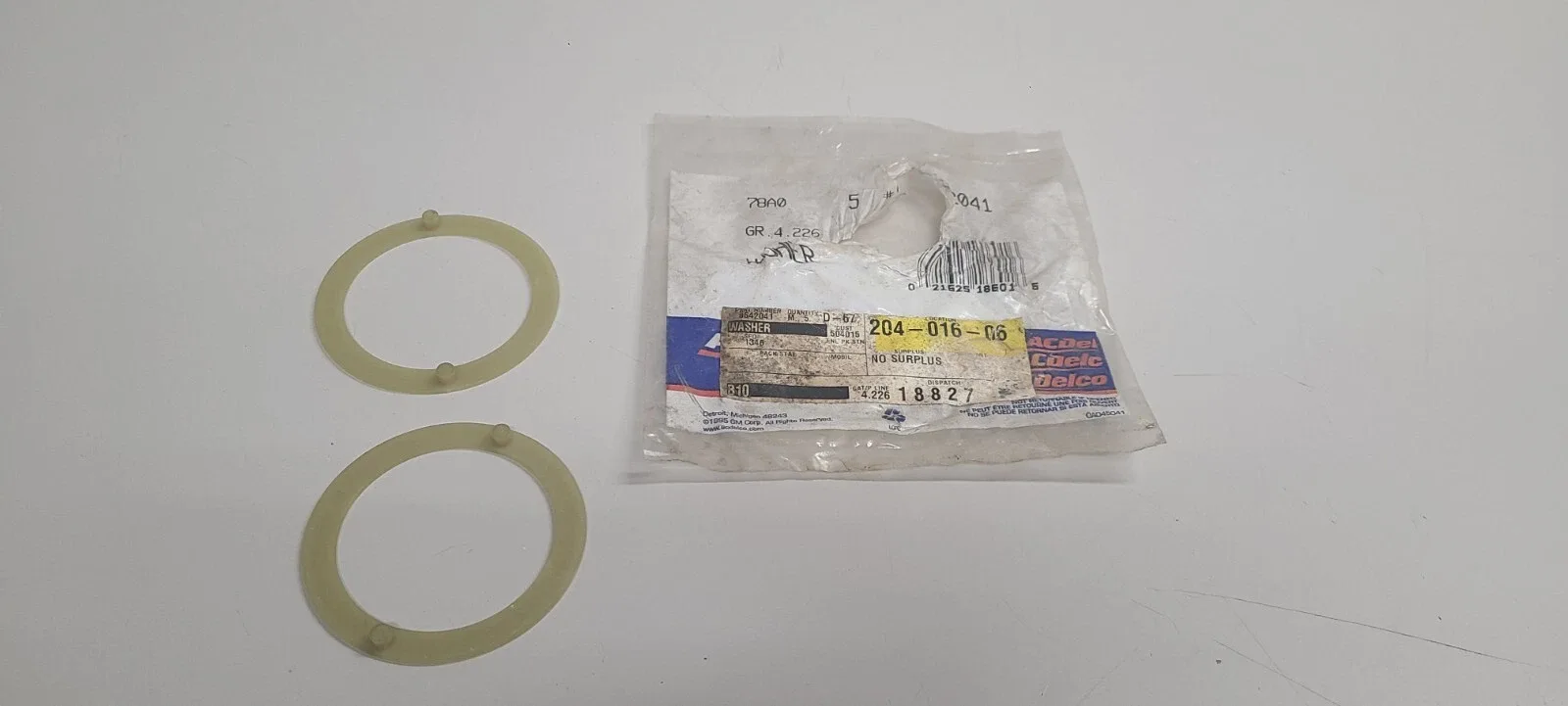 LOT OF 2 GM 12338134 Reverse Input Clutch Housing Thrust Washer (1.52-1.63mm)