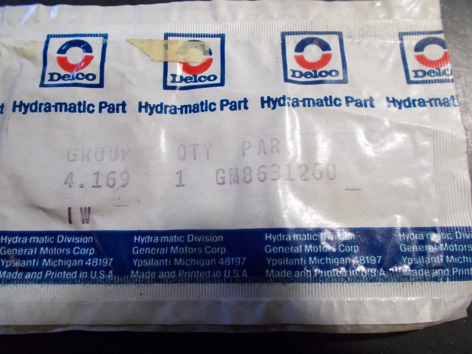 General Motors DELCO Driven Sprocket-to-Input Shaft Washer — 8631260