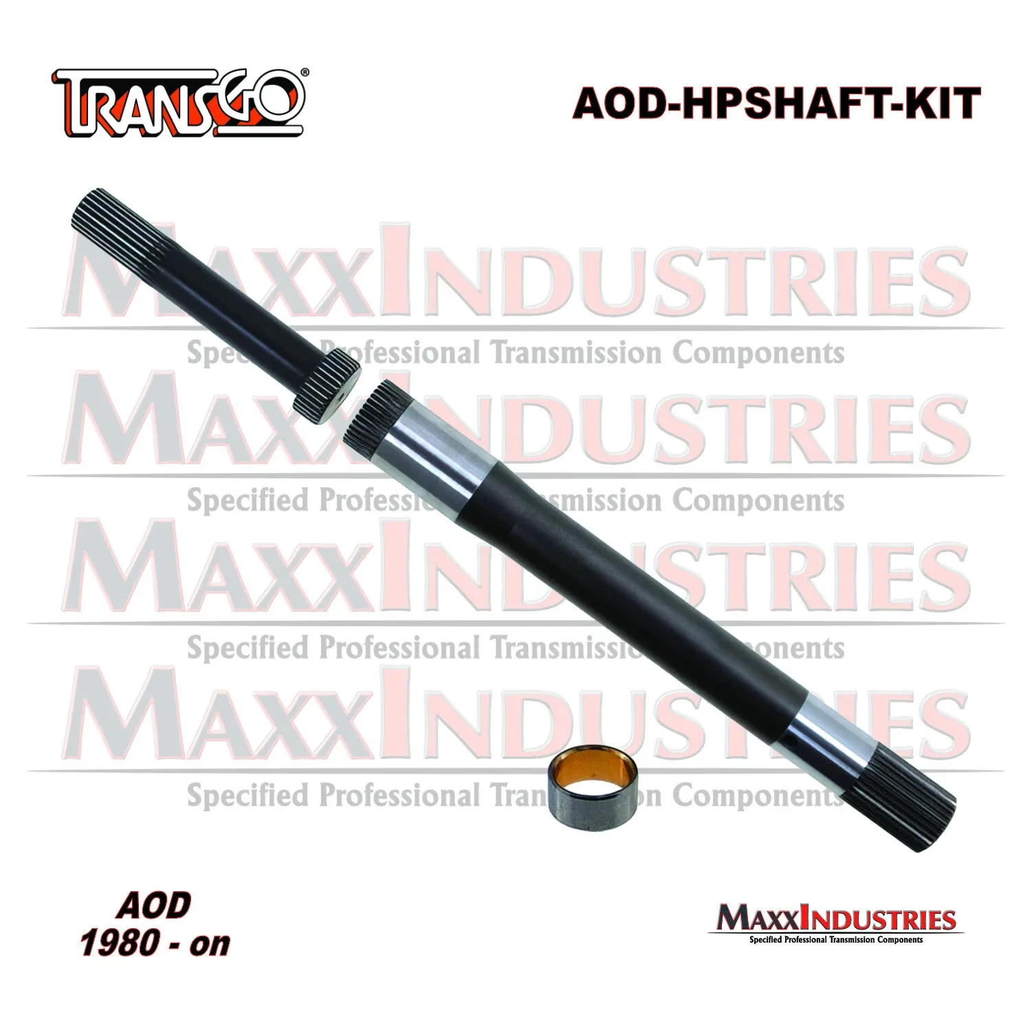 1980-Up Ford AOD High-Performance 2-Piece Input Shaft Conversion Kit AOD-HPSHAFT-KIT image 2