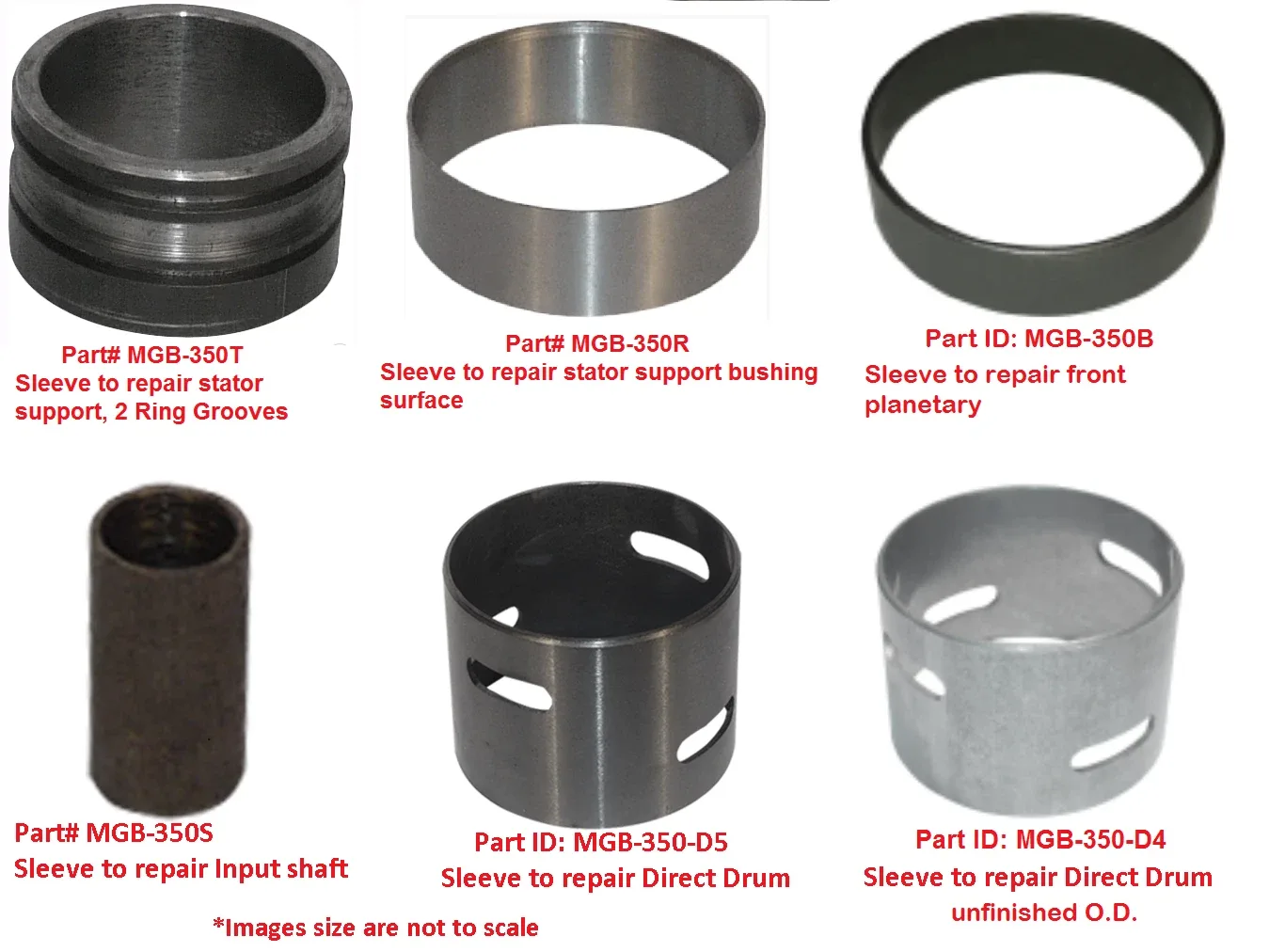 Tri Component MGB-350KB TH350 Repair Sleeve Kit - Input Shaft Sleeve