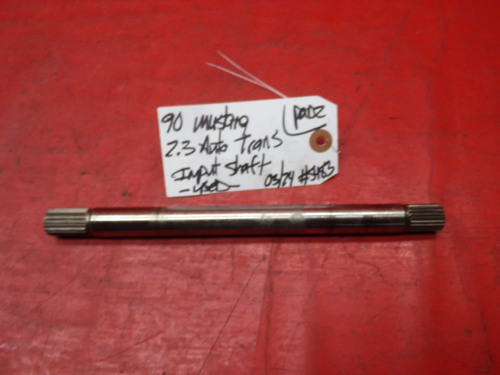 1987-1990 Ford Mustang 2300 4-Cylinder Automatic Splined Input Shaft OE