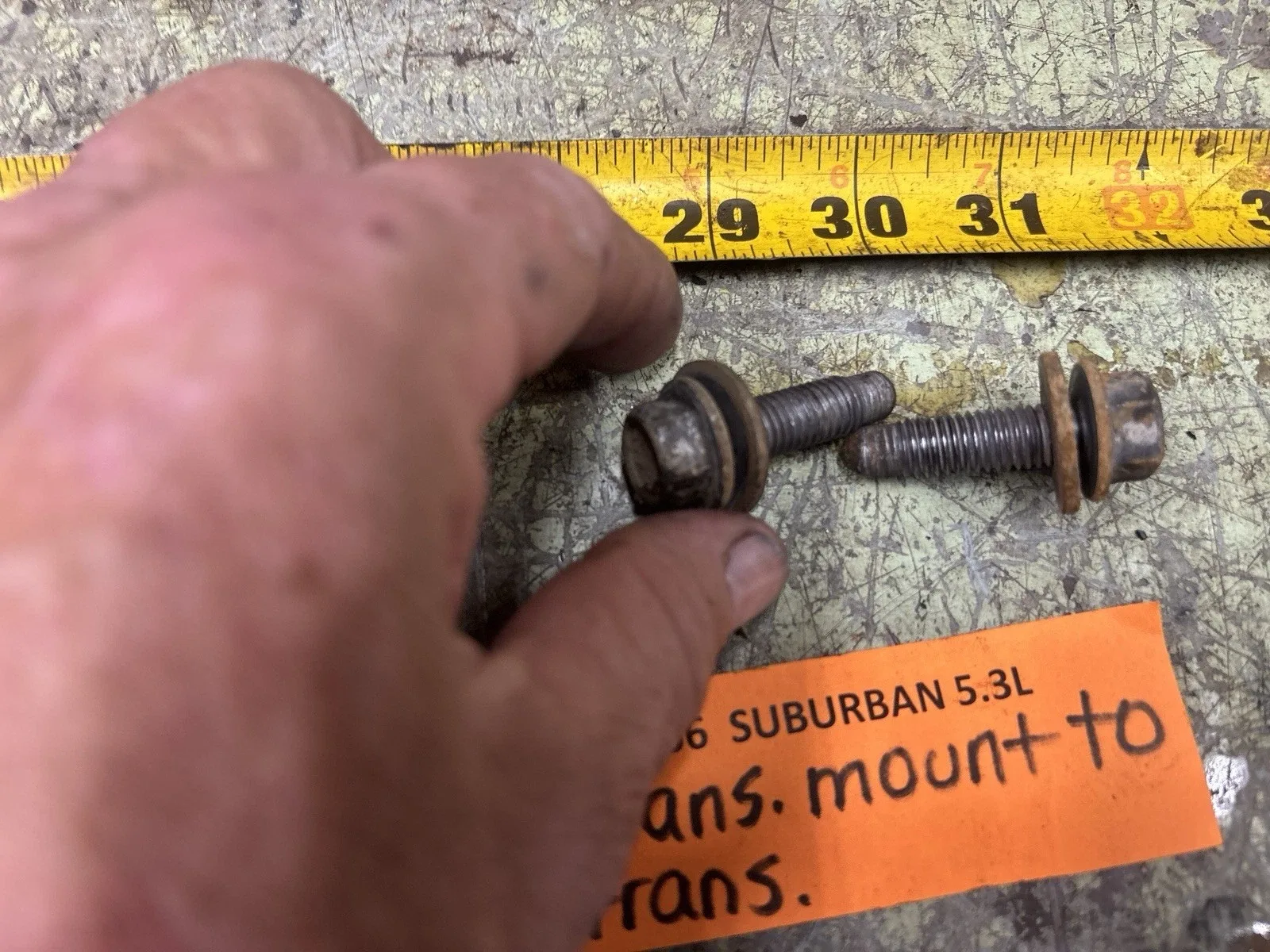03-06 Gm truck Transmission Mount To Transmission Bolts Set Of 2 image 4